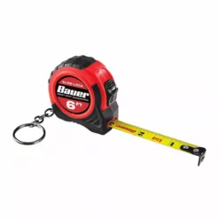 BAUER 6 Ft. Keychain Tape Measure 6 BAUER 6 Ft. Keychain Tape Measure -Bauer Popular Store 56197 W5