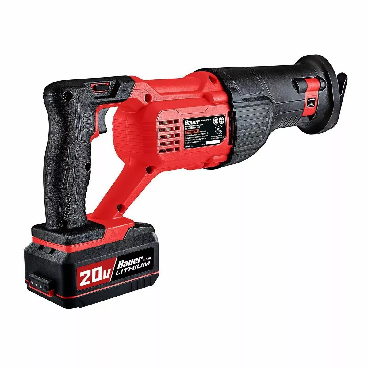 BAUER 20V Cordless Reciprocating Saw - Tool Only 11 BAUER 20V Cordless Reciprocating Saw - Tool Only - Image 11
