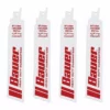 BAUER 6 in. 14 TPI Bi-Metal Reciprocating Saw Blades, 4 Pk.