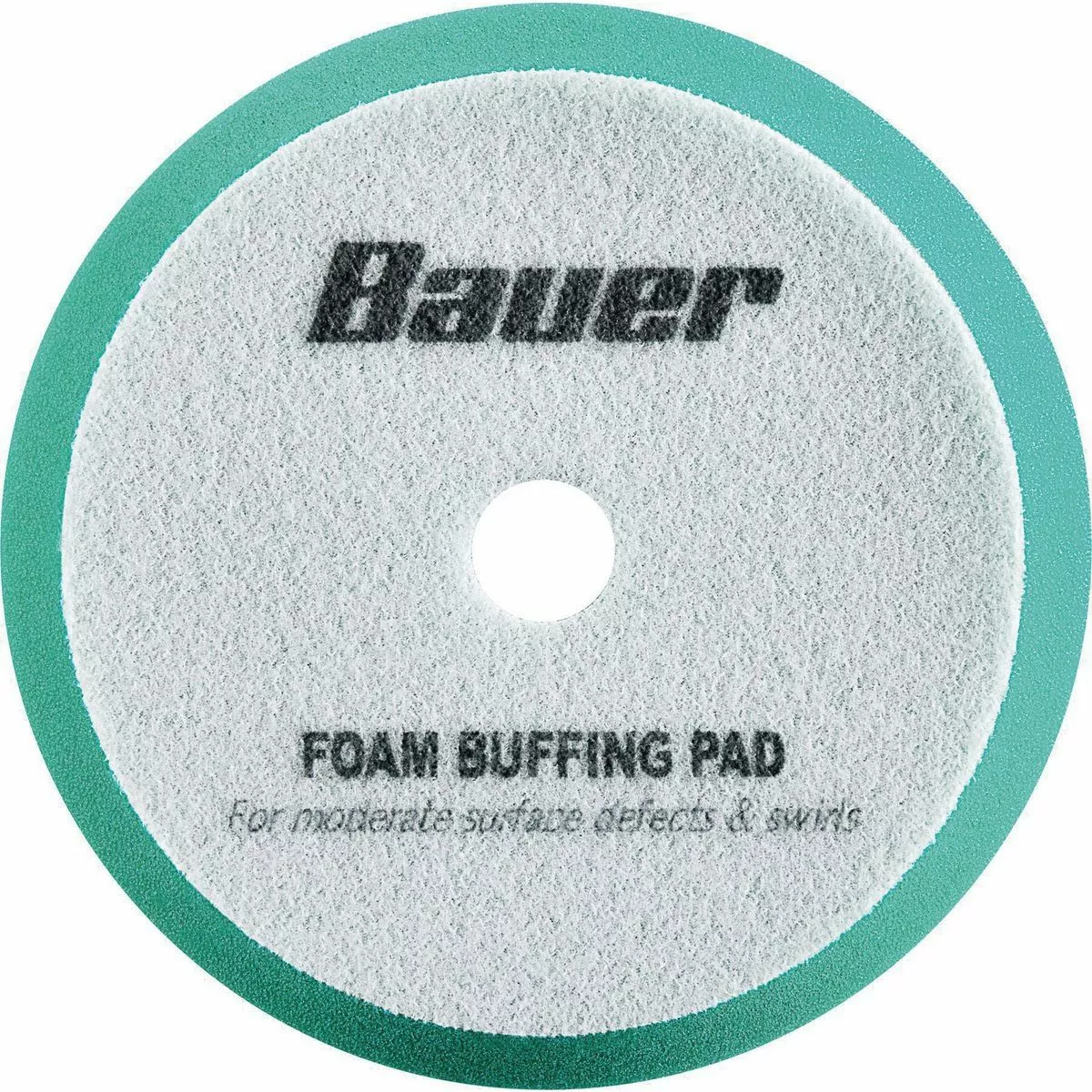 BAUER 6 in. Medium Foam Polishing Pad - Green 1 BAUER 6 in. Medium Foam Polishing Pad - Green