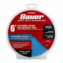 BAUER 6 in. Coarse Foam Polishing Pad - Blue -Bauer Popular Store 56549 W5