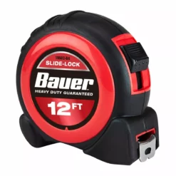 BAUER 12 ft. Slide-Lock Tape Measure -Bauer Popular Store 56674 W4