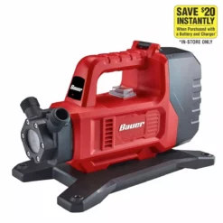 BAUER 20V/120V Lithium-Ion Dual Power Cordless Transfer Pump - Tool Only 15 BAUER 20V/120V Lithium-Ion Dual Power Cordless Transfer Pump - Tool Only -Bauer Popular Store 56733 W21