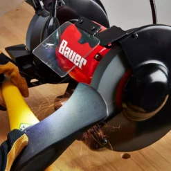 BAUER 8 in. Bench Grinder with LED Light -Bauer Popular Store 57287 W12