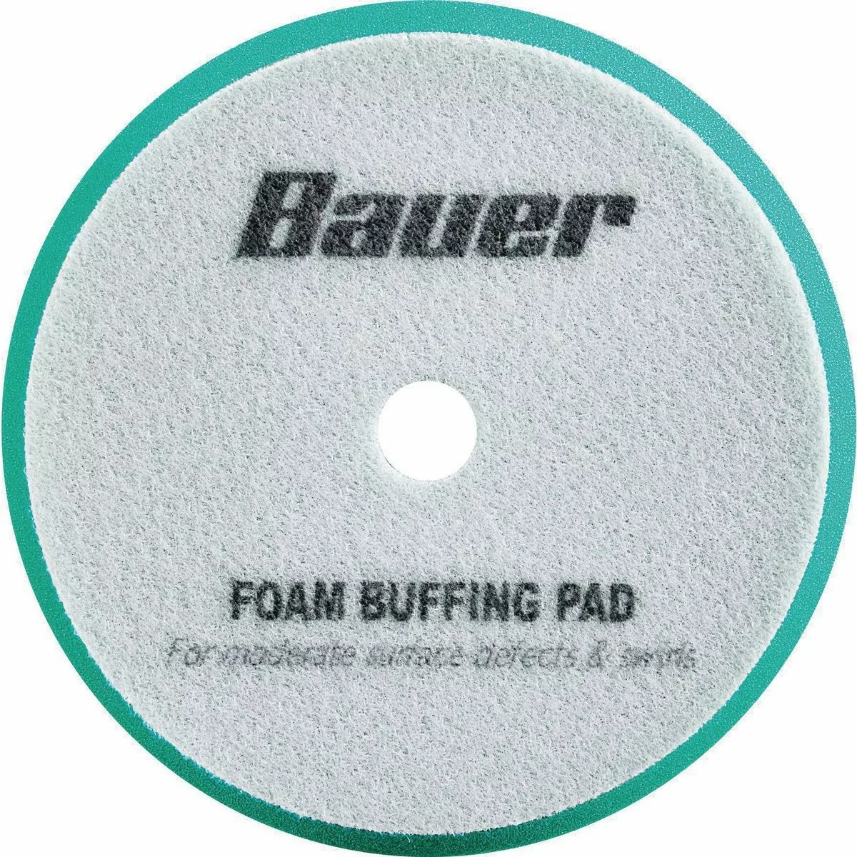 BAUER 7 in. Medium Foam Polishing Pad - Green 1 BAUER 7 in. Medium Foam Polishing Pad - Green