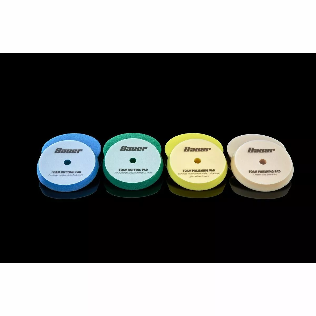 BAUER 7 in. Medium Foam Polishing Pad - Green 7 BAUER 7 in. Medium Foam Polishing Pad - Green - Image 7