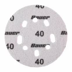 BAUER 5 in. 40 Grit Hook and Loop Universal Pattern Sanding Discs, 5 Pk. -Bauer Popular Store 57463 W4