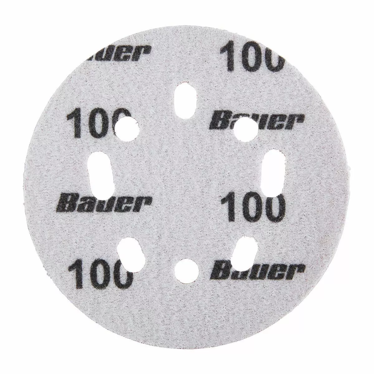 BAUER 5 in. 100 Grit Hook and Loop Universal Pattern Sanding Discs, 5 Pk. 3 BAUER 5 in. 100 Grit Hook and Loop Universal Pattern Sanding Discs, 5 Pk. - Image 3