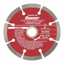 BAUER 4 in. Assorted Diamond Blades, 3 Pc. -Bauer Popular Store 57887 W5