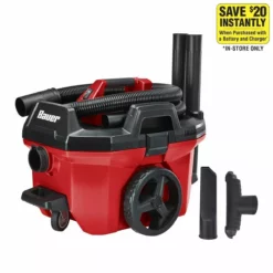 BAUER 20v Cordless 7 Gallon Wet/Dry Vacuum – Tool Only 12 BAUER 20v Cordless 7 Gallon Wet/Dry Vacuum – Tool Only -Bauer Popular Store 58774 W21