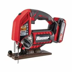 BAUER 20v Cordless Variable Speed Jig Saw - Tool Only -Bauer Popular Store 63630 I