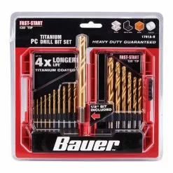 BAUER Titanium Drill Bit Set, 21 Pc. -Bauer Popular Store 63911 W4