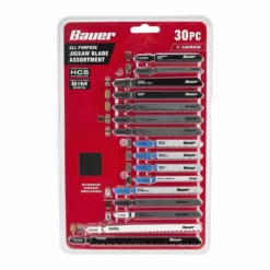 BAUER T-shank General Purpose Jigsaw Blade Set, 30 Pc. -Bauer Popular Store 64071 W4