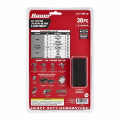 BAUER T-shank General Purpose Jigsaw Blade Set, 30 Pc. -Bauer Popular Store 64071 W5