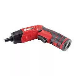 BAUER 4V Cordless 1/4 in. Screwdriver with Integrated Flashlight Kit with 4 Insert Bits and Wall Charger 9 BAUER 4V Cordless 1/4 in. Screwdriver with Integrated Flashlight Kit with 4 Insert Bits and Wall Charger -Bauer Popular Store 64313 W4