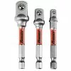 BAUER Impact Rated Hex Shank Socket Driver Set, 3 Pk.