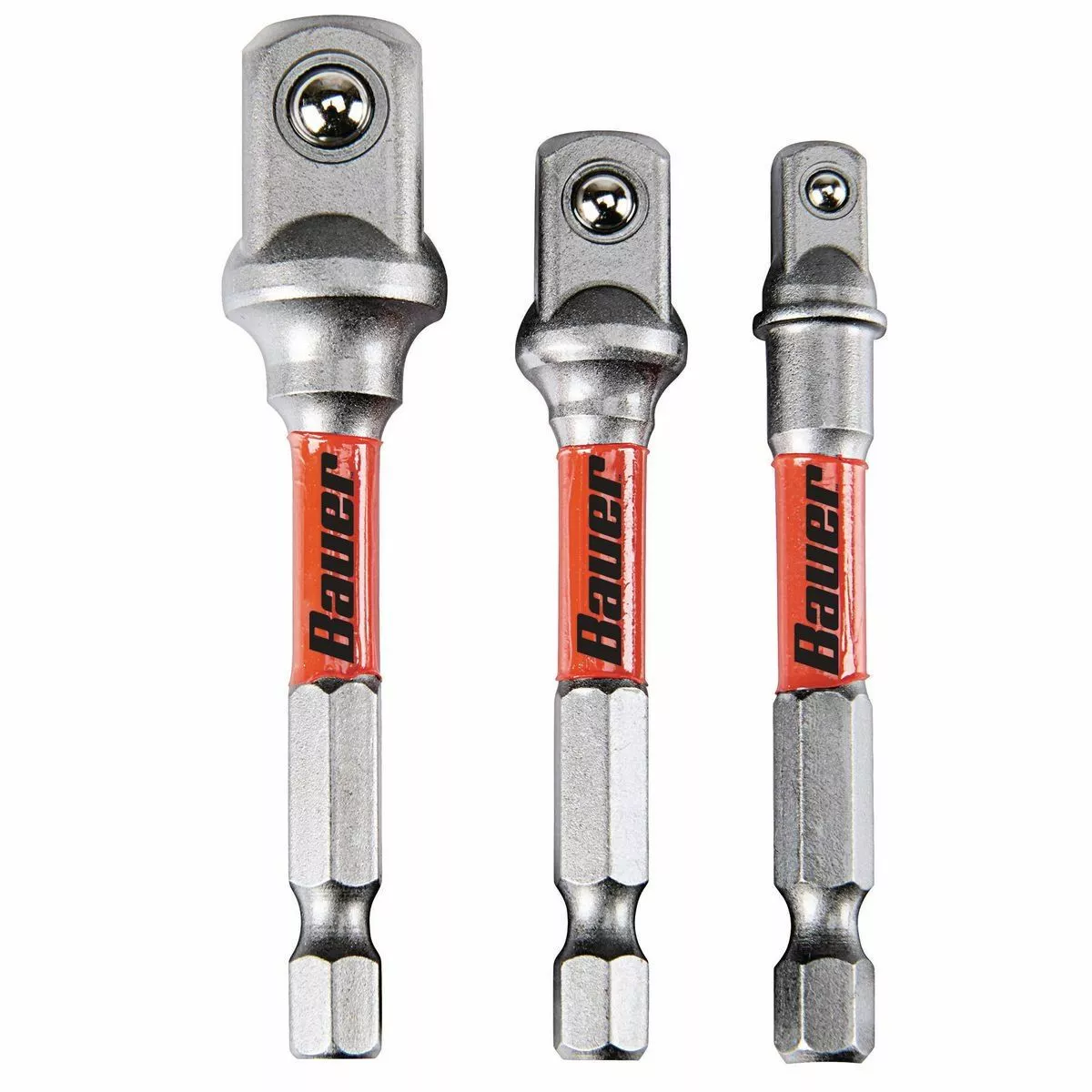 BAUER Impact Rated Hex Shank Socket Driver Set, 3 Pk. 1 BAUER Impact Rated Hex Shank Socket Driver Set, 3 Pk.