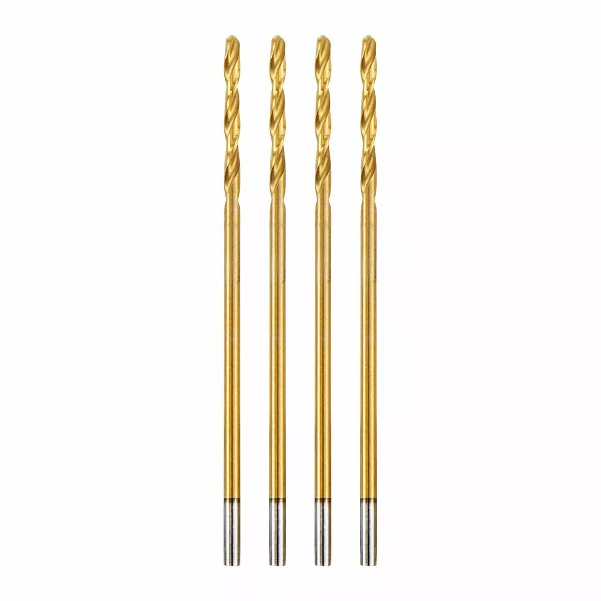 BAUER 1/16 in. Titanium Drill Bit Set, 4 Pc. 2 BAUER 1/16 in. Titanium Drill Bit Set, 4 Pc. - Image 2