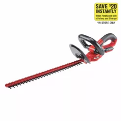 BAUER 20V Cordless Hedge Trimmer – Tool Only