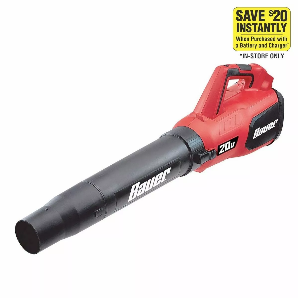 BAUER 20V Cordless 96 MPH Jet Fan Blower – Tool Only 2 BAUER 20V Cordless 96 MPH Jet Fan Blower – Tool Only - Image 2
