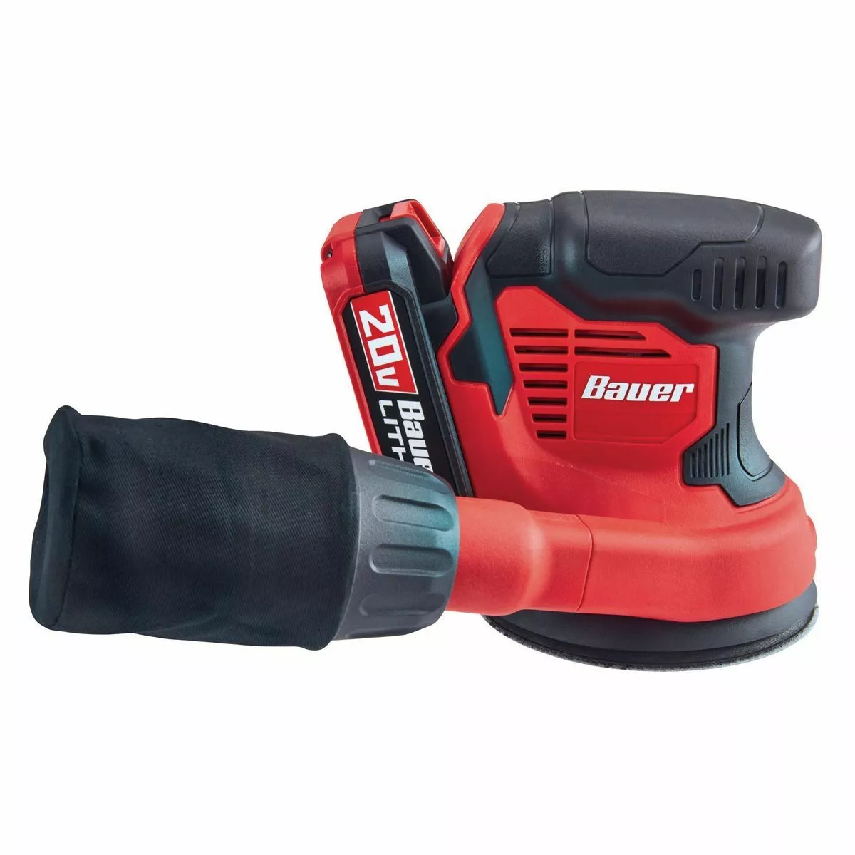 BAUER 20V Cordless 5 in. Random Orbital Sander with Dust Bag - Tool Only 3 BAUER 20V Cordless 5 in. Random Orbital Sander with Dust Bag - Tool Only - Image 3
