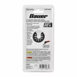 BAUER 1-3/16 in. Bi-Metal Reduced Shank Titanium Plunge/Flush Cutting Blade for Oscillating Multi-tools -Bauer Popular Store 64963 W6